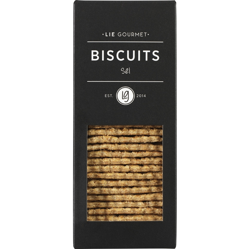 LIE GOURMET Crackers with rye and flake salt (175 g) Snacks Salt