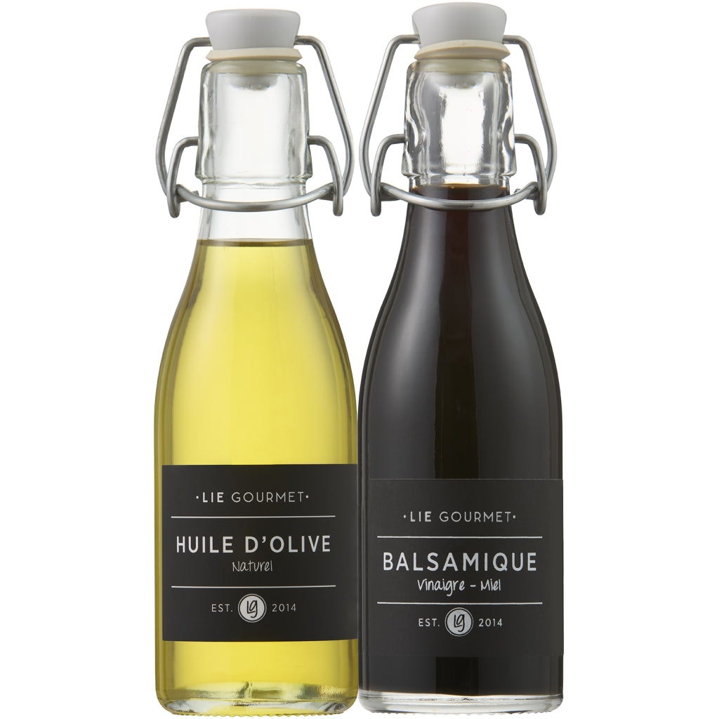 LIE GOURMET Gift set olive oil & balsamic honey vinegar (2 x 200 ml) Gift set
