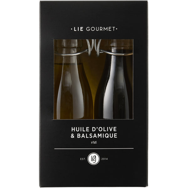 LIE GOURMET Gift set olive oil & balsamic honey vinegar (2 x 200 ml) Gift set