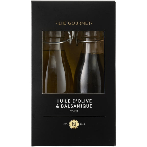 LIE GOURMET Gift set olive oil & balsamic truffel vinegar (2 x 200 ml) Gift set Gift set olive oil and vinegar