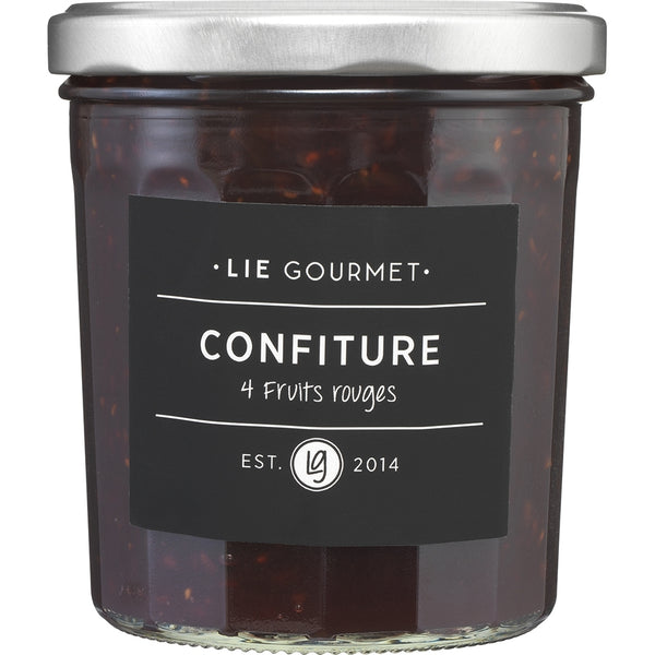 LIE GOURMET Jam 4 red fruits (370 g) Jam 4 red berries