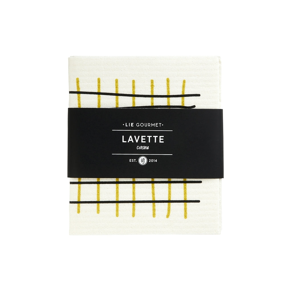 LIE GOURMET Dish cloth - 2 pcs. (white/yellow) Dish cloth White/yellow