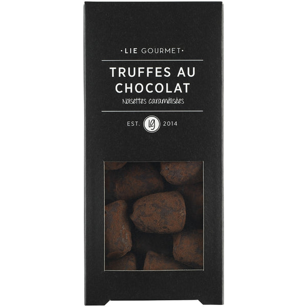 LIE GOURMET Chocolate truffles with caramelized hazelnuts Chocolate truffle Chocolate