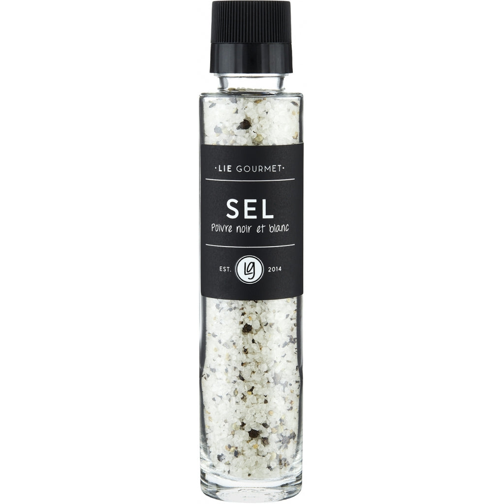 LIE GOURMET Grinder - salt, black and white pepper (220 g) Salt & pepper Salt black white pepper